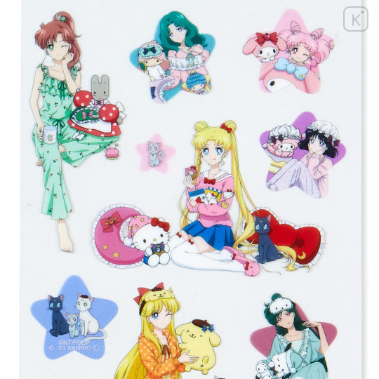 Japan Sanrio × Sailor Moon Cosmos Clear Sticker Sheet A - 3