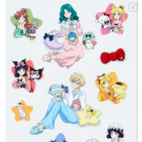 Japan Sanrio × Sailor Moon Cosmos Clear Sticker Sheet B - 3