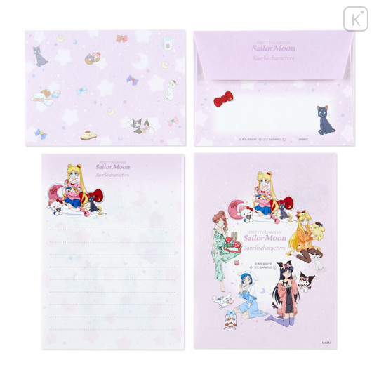 Japan Sanrio × Sailor Moon Cosmos Mini Letter Set A - 2