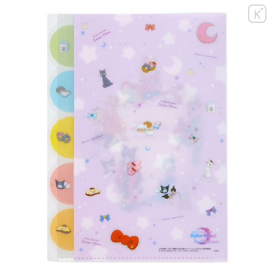 Japan Sanrio × Sailor Moon Cosmos 5 Pockets Clear File A - 2