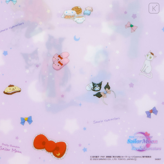 Japan Sanrio × Sailor Moon Cosmos 5 Pockets Clear File A - 4