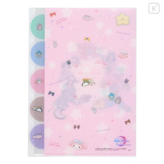 Japan Sanrio × Sailor Moon Cosmos 5 Pockets Clear File B - 2