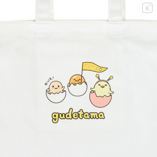 Japan Sanrio Original Tote Bag - Gudetama Land - 5