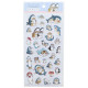 Japan Mofusand Clear Seal Sticker - Cat : Shark