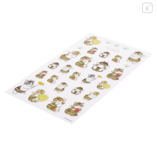 Japan Mofusand Sticker For Cloth Surface - Cat / Bee - 3