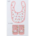 Japan Sanrio Bib & Socks Set - My Melody / White - 2