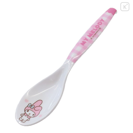 Japan Sanrio Melamine Spoon - My Melody : Pink Stripe - 1