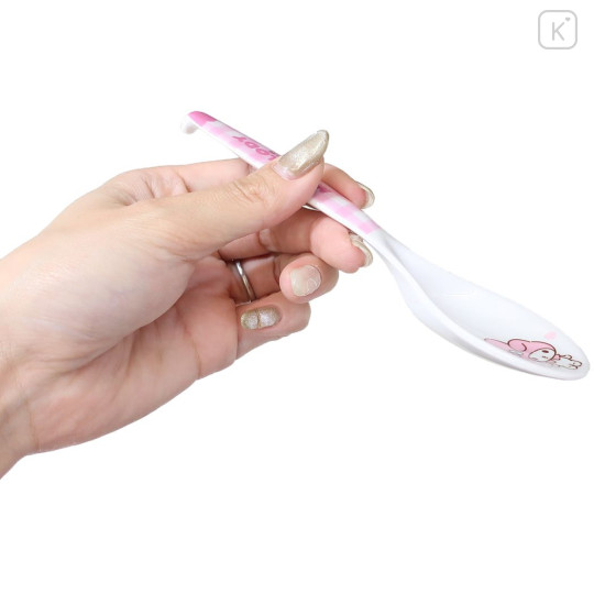 Japan Sanrio Melamine Spoon - My Melody : Pink Stripe - 2