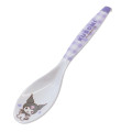 Japan Sanrio Melamine Spoon - Kuromi / Purple Stripe - 1