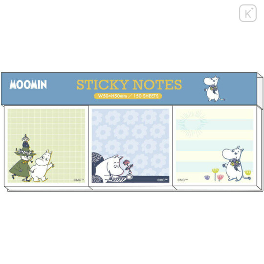 Japan Moomin Square Sticky Notes - Moomintroll / Snufkin - 1