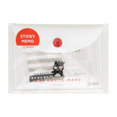 Japan Sanrio Sticky Notes & Case - Bad Badtz-maru / Retro