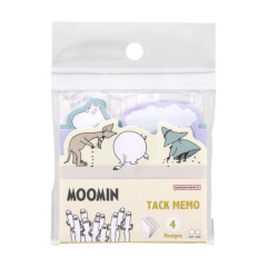 Japan Moomin Die-cut Tack Memo - Moomin / Storm