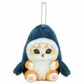 Japan Mofusand Fluffy Plush Holder - Cat / Shark - 1