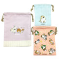 Japan Mofusand Drawstring Bag Set - Cat / Bunny Hamster Bee - 3