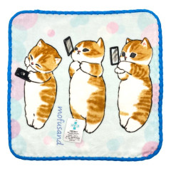 Japan Mofusand Mini Towel - Cat / Playing Phone