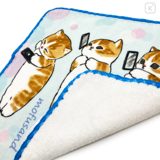 Japan Mofusand Mini Towel - Cat / Playing Phone - 2