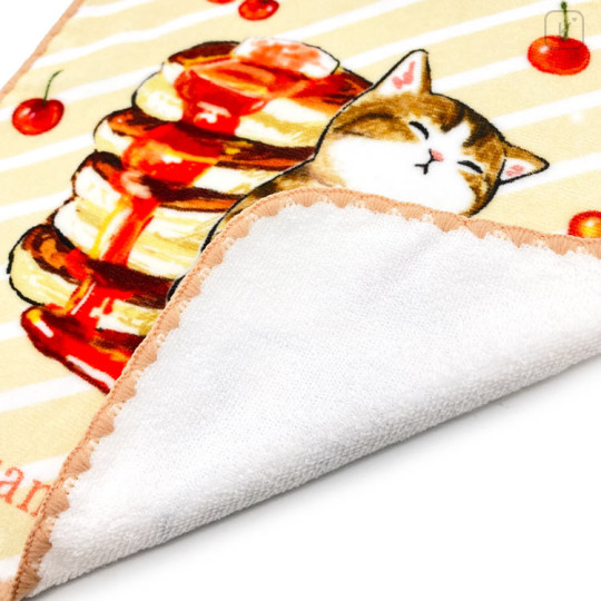 Japan Mofusand Mini Towel - Cat / Cherry Pancake - 2