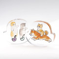 Japan Mofusand Swinging Acrylic Set - Cat : Riding - 1