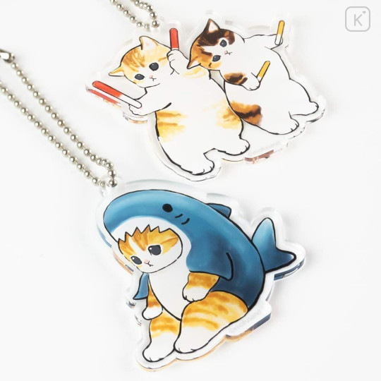 Japan Mofusand Acrylic Key Chain Set - Cat / Shark - 2