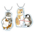 Japan Mofusand Acrylic Key Chain Set - Cat : Hasmter Penguin - 1