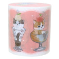 Japan Mofusand Yojo Masking Tape - Cat / Cream Parfait - 3