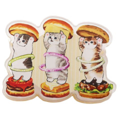 Japan Mofusand Acrylic Clip - Cat / Burger