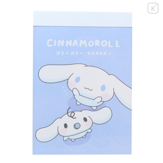 Japan Sanrio Mini Notepad - Cinnamoroll / Toddler Look Up For Hug - 1