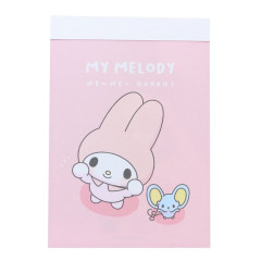 Japan Sanrio Mini Notepad - My Melody / Toddler Look Up For Hug