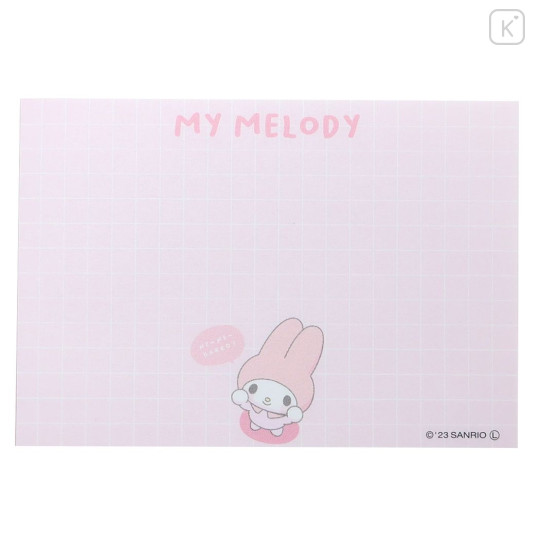 Japan Sanrio Mini Notepad - My Melody / Toddler Look Up For Hug - 3