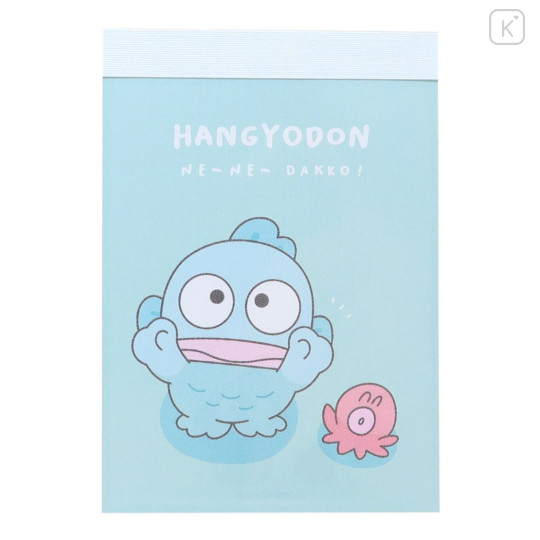 Japan Sanrio Mini Notepad - Hangyodon / Look Up For Hug - 1