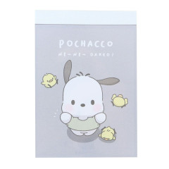 Japan Sanrio Mini Notepad - Pochacco / Look Up For Hug