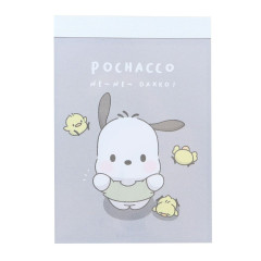 Japan Sanrio Mini Notepad - Pochacco / Toddler Look Up For Hug