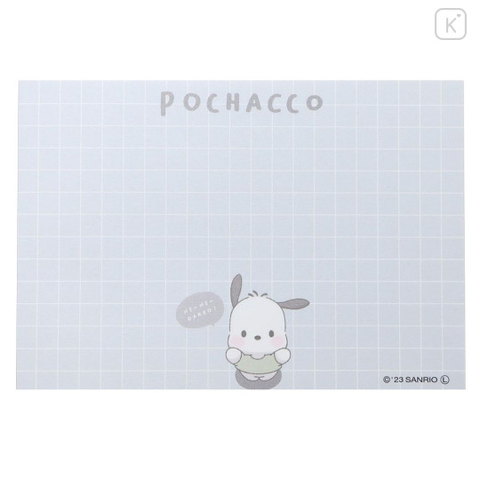 Japan Sanrio Mini Notepad - Pochacco / Look Up For Hug - 3