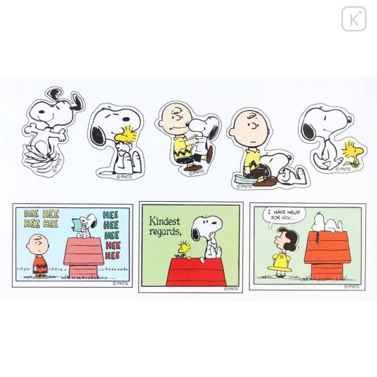 Japan Peanuts Sticker Pack - Snoopy : Charlie Green - 2