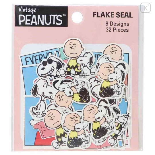 Japan Peanuts Sticker Pack - Snoopy : Charlie Pink - 1