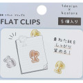 Japan Peanuts Paper Clip Set - Snoopy / Aqua Border A - 2