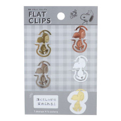 Japan Peanuts Paper Clip Set B - Snoopy / Aqua Border
