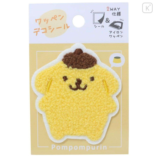 Japan Sanrio Embroidery Iron-on Patch Deco Sticker - Pompompurin - 1