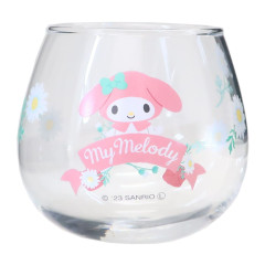 Japan Sanrio Swaying Glass Tumbler - My Melody / Flora