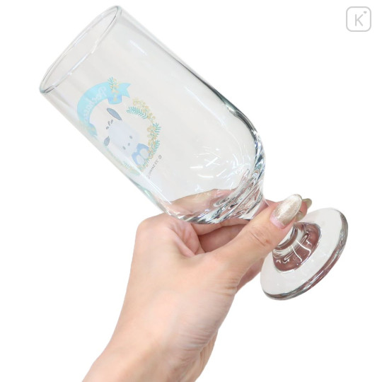Japan Sanrio Soda Glass - Pochacco / Flora - 2