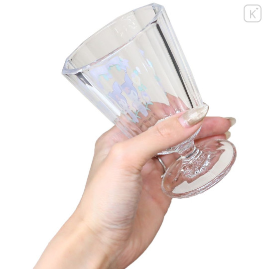 Japan Sanrio Stemware Glass - Kuromi / Flora - 2