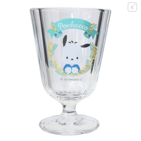 Japan Sanrio Stemware Glass - Pochacco / Flora - 1