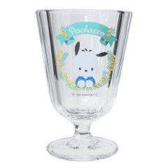 Japan Sanrio Stemware Glass - Pochacco / Flora