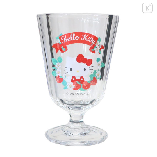 Japan Sanrio Stemware Glass - Hello Kitty / Flora - 1