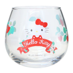 Japan Sanrio Swaying Glass Tumbler - Hello Kitty / Flora