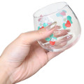 Japan Sanrio Swaying Glass Tumbler - Hello Kitty / Flora - 2