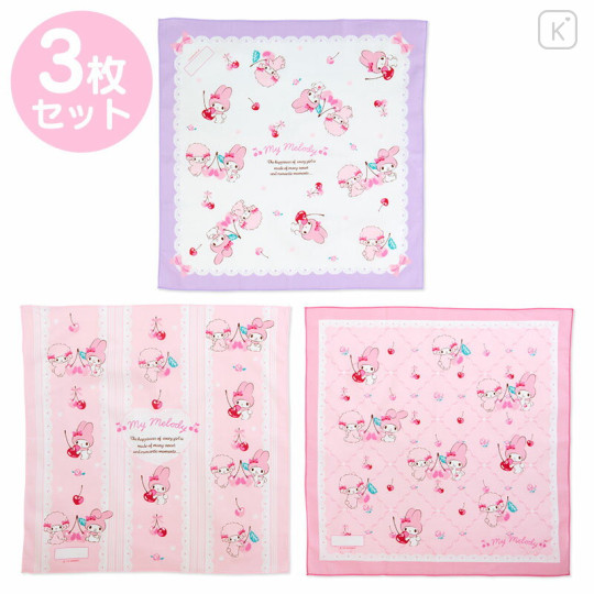 Japan Sanrio Original Lunch Cloth 3pcs Set - My Melody - 1