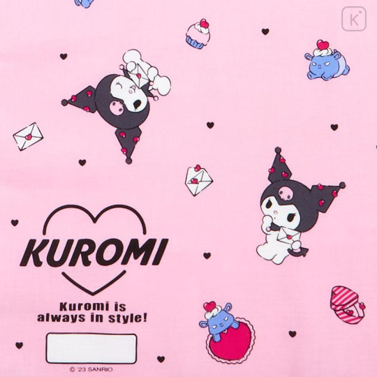 Japan Sanrio Original Lunch Cloth 3pcs Set - Kuromi - 8