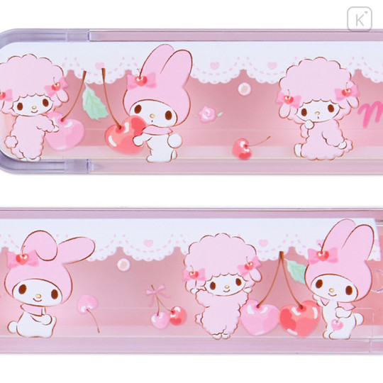 Japan Sanrio Original Chopsticks with Case - My Melody - 3