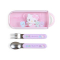 Japan Sanrio Original Lunch Combo Cutlery Set - Hello Kitty - 1